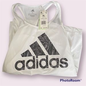 Adidas Workout Tank Top NWT XL White